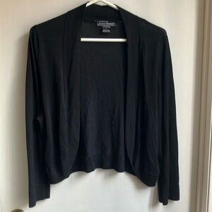 Jessica Howard Black Cropped Cardigan Sweater